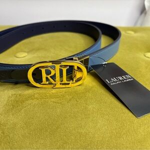 Ralph Lauren Reversible Belt, Women’s Large, Azure/Navy